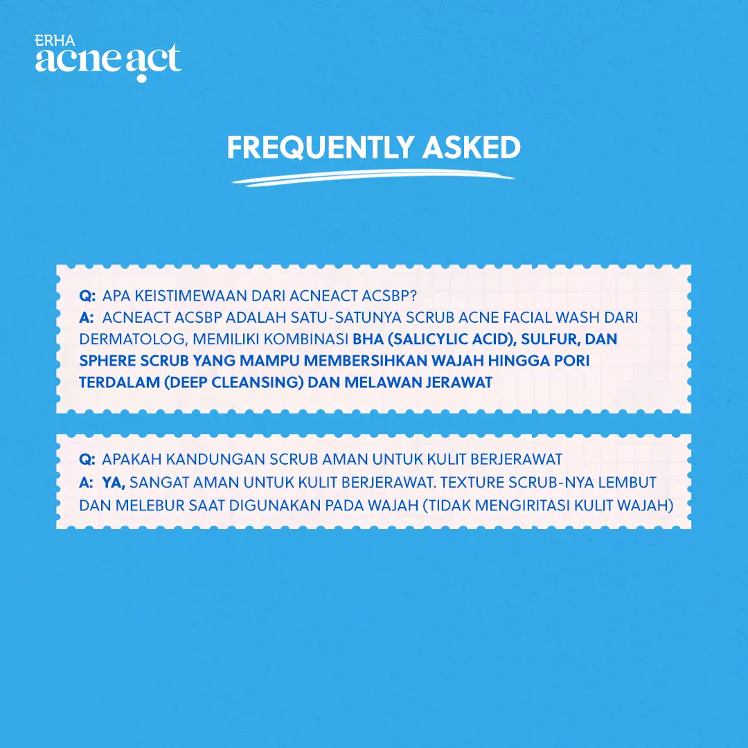 ERHA Acneact ACSBP (Acne Cleanser Scrub Beta Plus) 60g - Sabun Wajah Scrub Kulit Jerawat BHA Sulfur