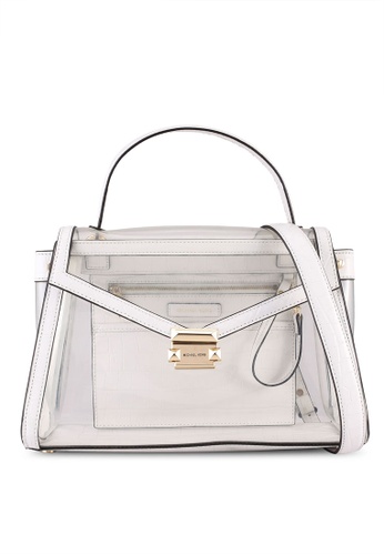 michael kors whitney large leather tote bag