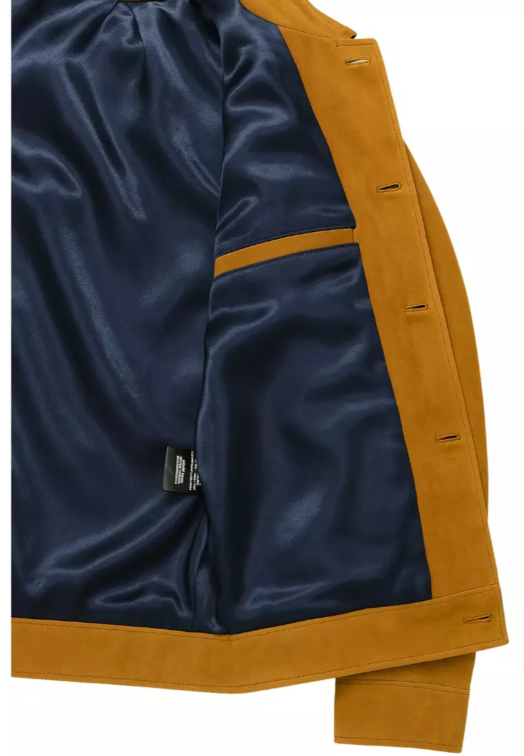 Real Leather Jacket Brown- Lamb skin Jacket- Jacket for Men- Oxhide Trucker suede