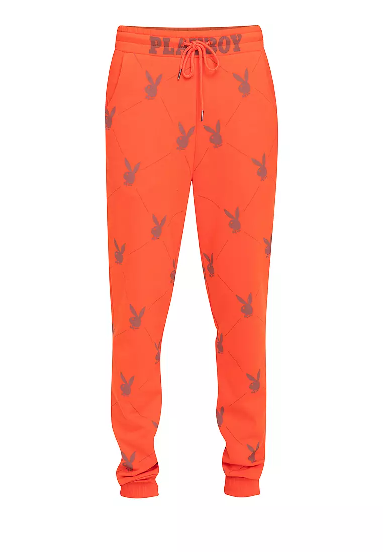 Buy Playboy Apparel Men s Red Alert Playboy 70th AOP Bunny Web