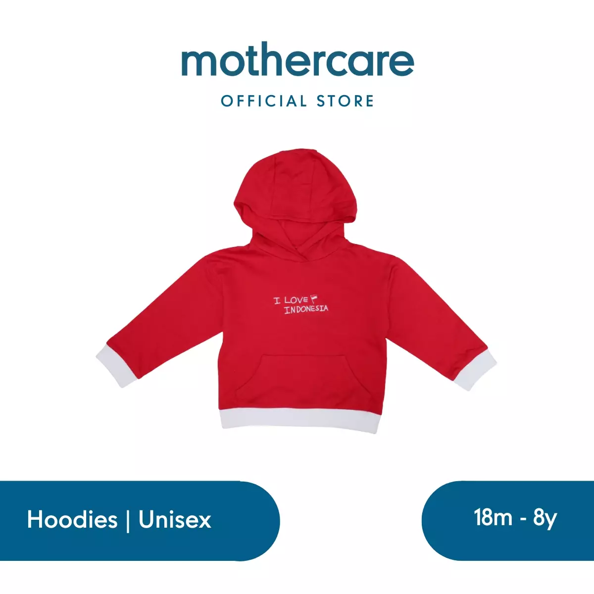 Mothercare Seribu Paras Red Hoody - Hoodie Anak Unisex (Merah)