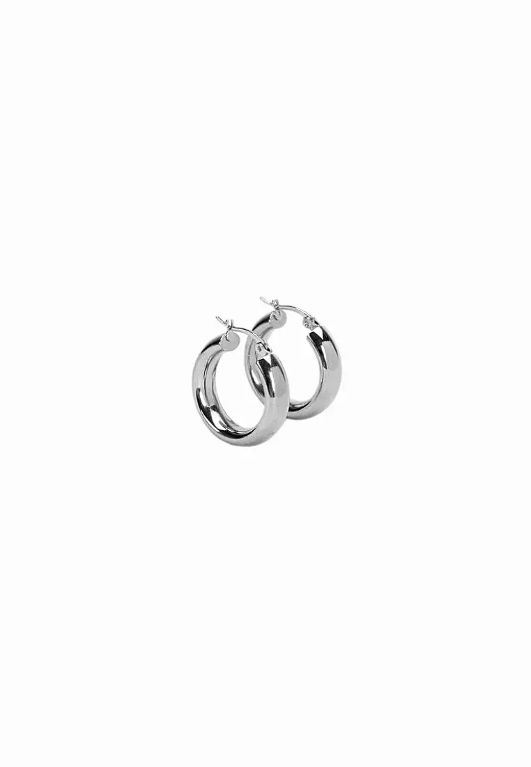 Livello 18K White Gold Hoop Earrings