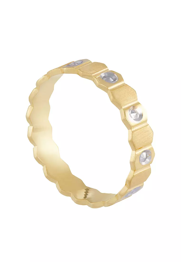 HABIB 375/9K Yellow and White Gold Ring WAA1335-YW