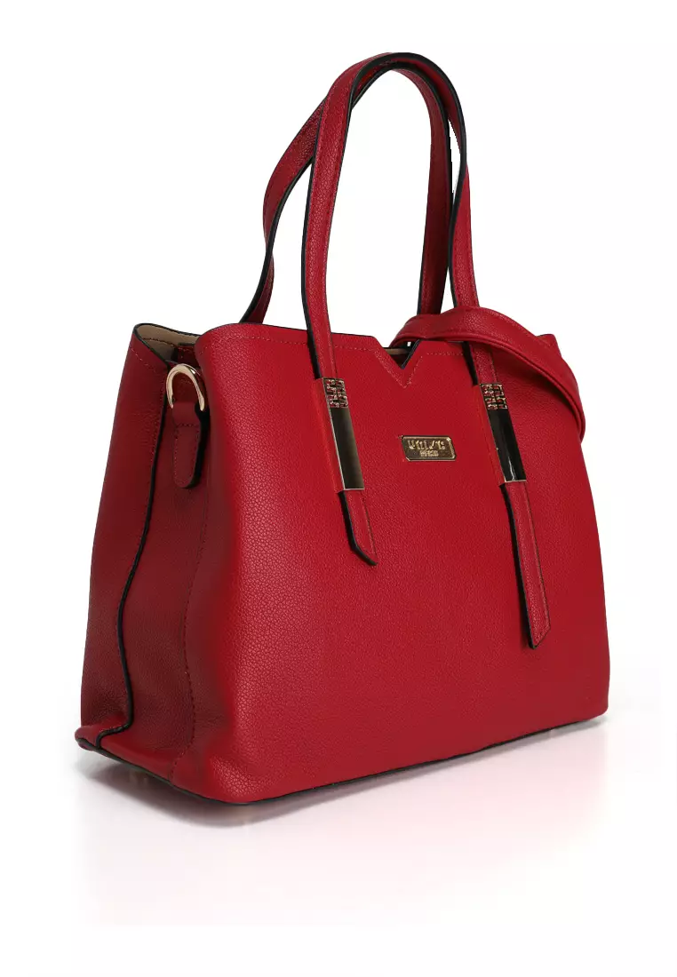 Pebbled Multi-Compartment Tote