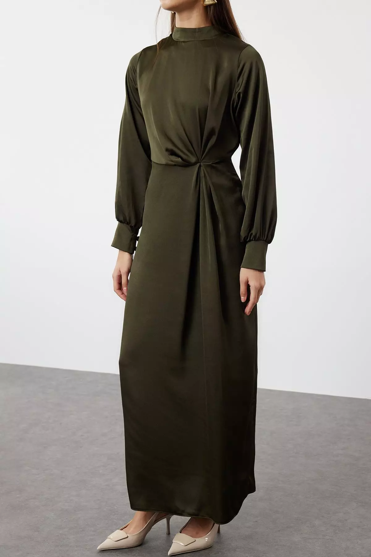 MODEST Mock Neck Maxi Dress