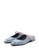 House of Avenues grey Ladies Stripe Print Flat Mule Embellished Ring Toe 4396 Light Grey CDED7SHFF3485BGS_2