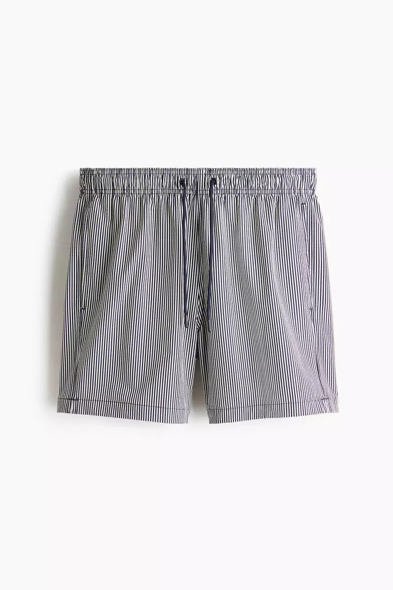 Seersucker swim shorts