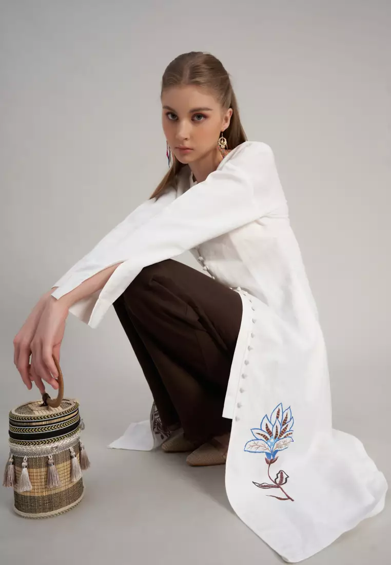 De Soleil Midi Linen Dress