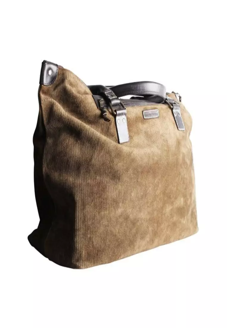 Trendy suede duffle bags clearance