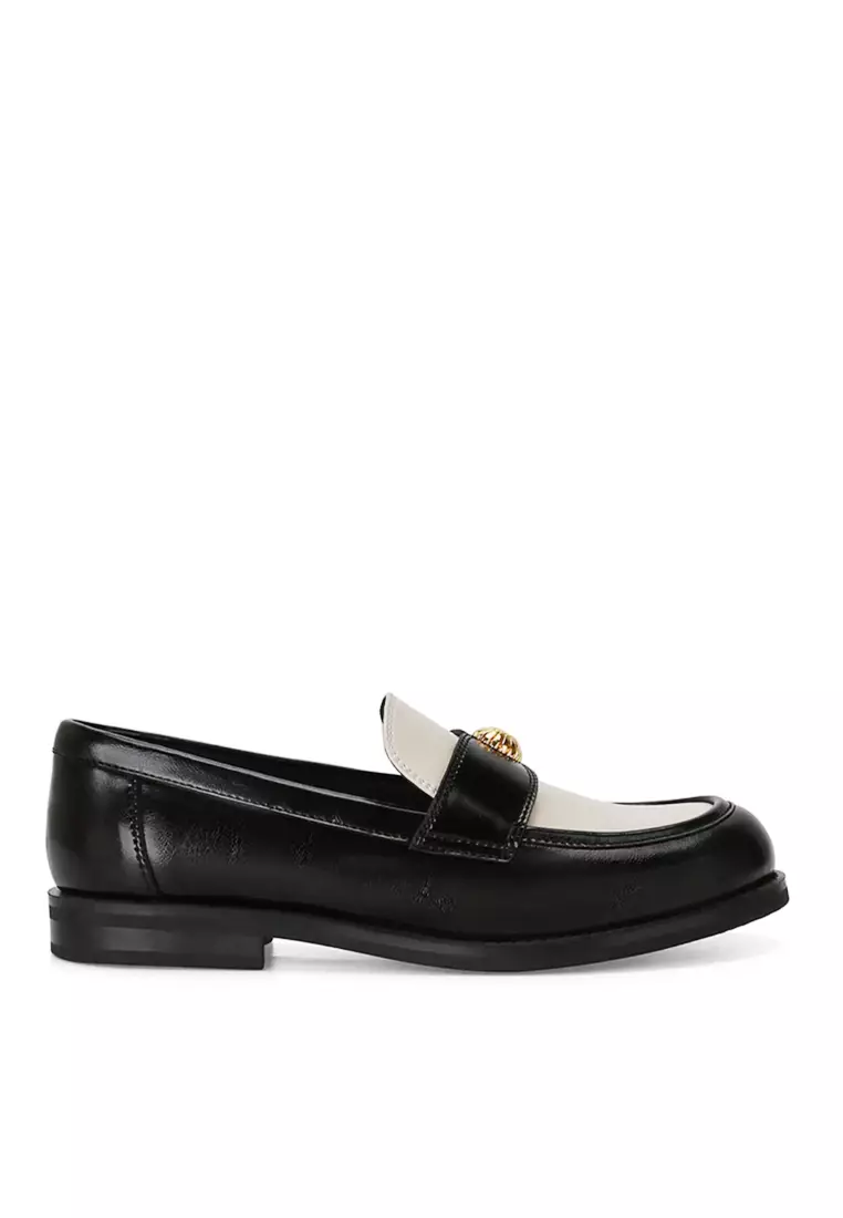 Discount on Twenty Eight Shoes  shoes - SKU: VANSA Fashion Buckle Mid Heel Loafers VSW-FHF-26