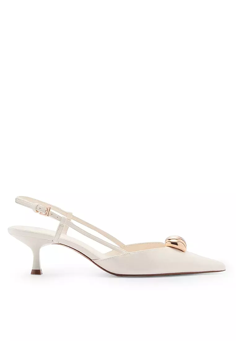 Discount on Mango  shoes - SKU: High-Heels With Metallic Detail
