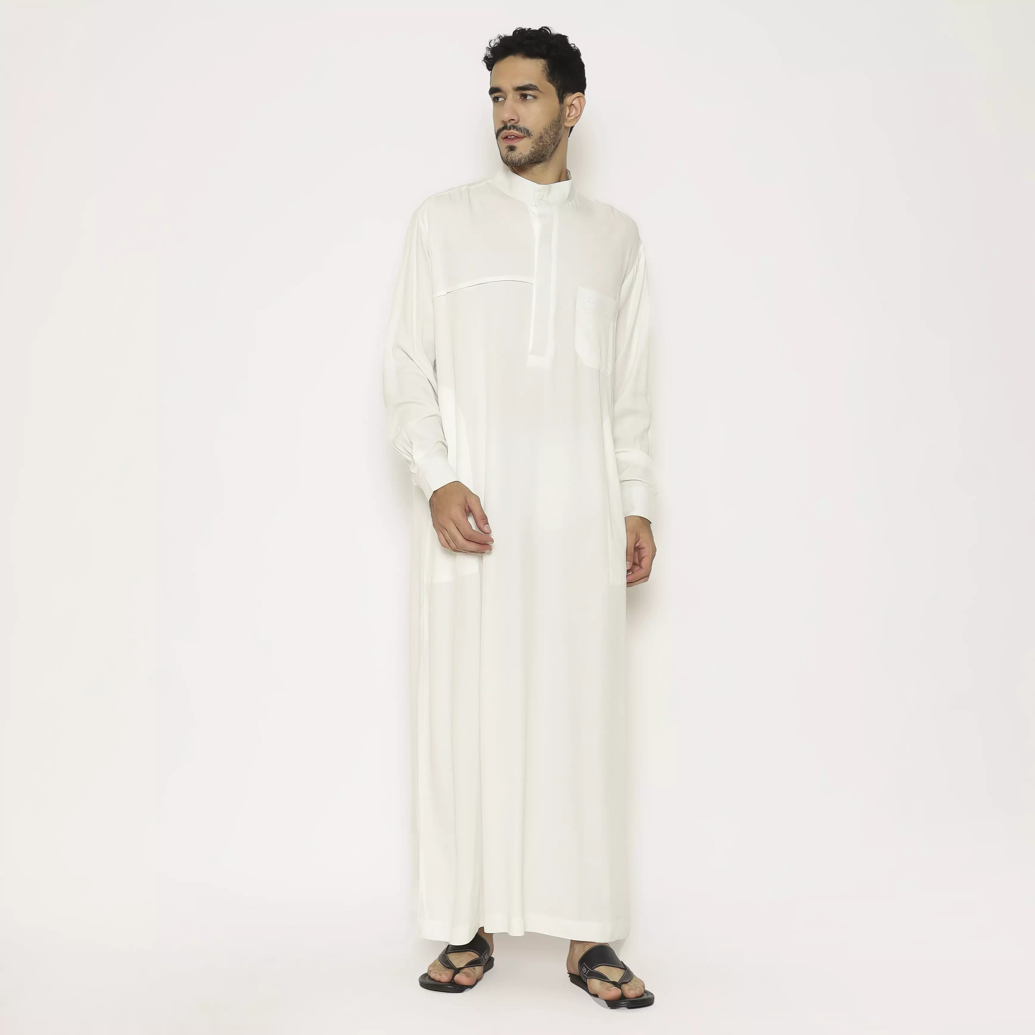 Gamis Pria 09 White BW