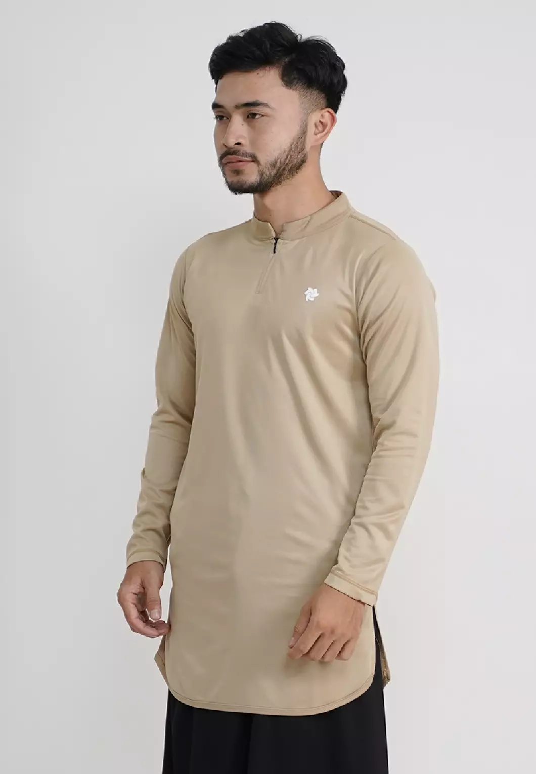 Tiento Nizam Baju Koko 3in1 Kurta Pria Dewasa Muslim Kerah Ciangi Casual Kerja Dry Fit Olahraga Ibadah Salat Lengan Panjang Ramadhan