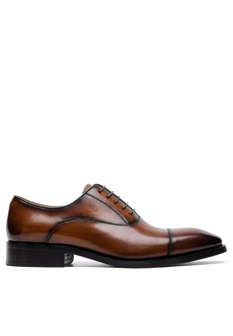 Vintage Leather Cap Toe Business Shoes MK8988-1