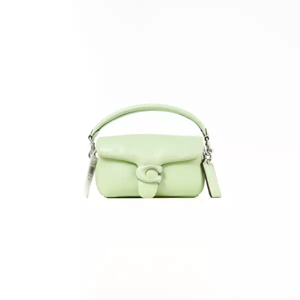 Tas COACH TABBY C PUFFY LEATHER GREEN SHOULDER BAG 100% ORIGINAL