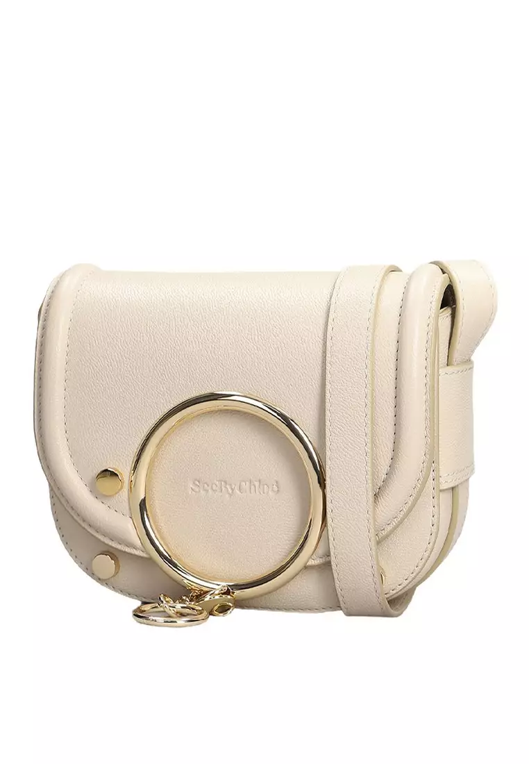 Small Mara Crossbody Bag in Cement Beige