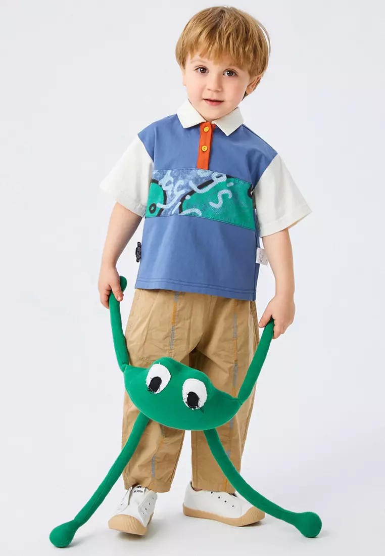 Graphic Printed Polo T-Shirt