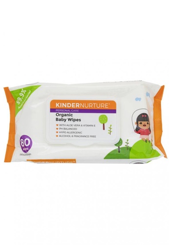 KinderNurture KinderNurture Organic Baby Wipes, 80 wipes 8BCFEES8B6E390GS_1