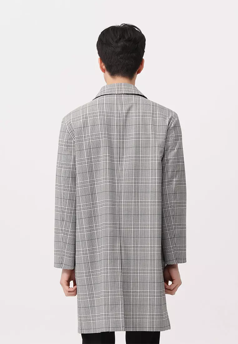 Buy MINDBRIDGE COUTURE Check Mac Coat Male MVCA2103 2024 Online