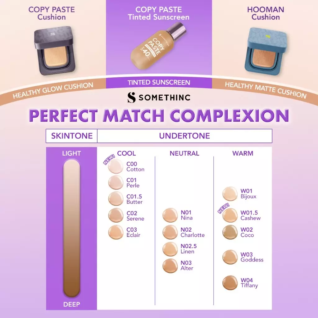 SOMETHINC Copy Paste Tinted Sunscreen SPF 40 PA++++ - C01.5 Butter