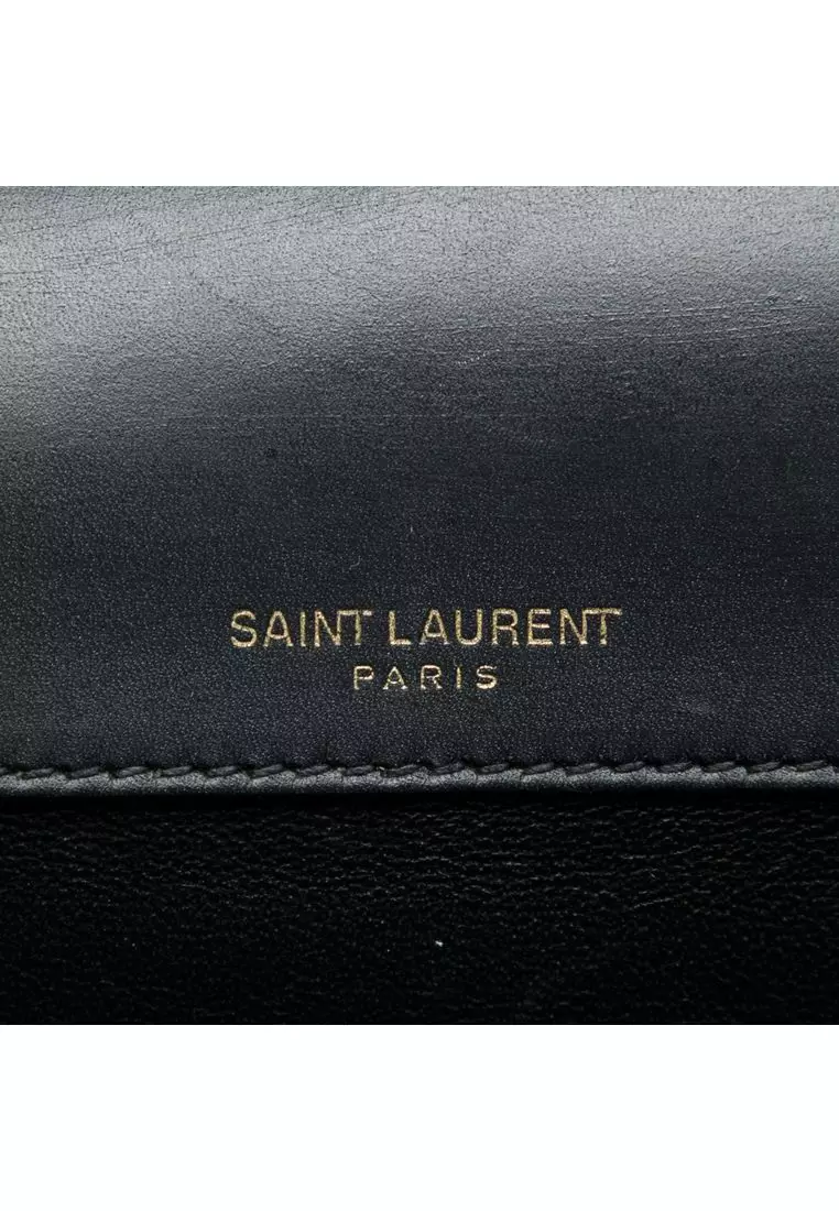 Pre-Loved Saint Laurent Medium Leather Monogram Sulpice Crossbody