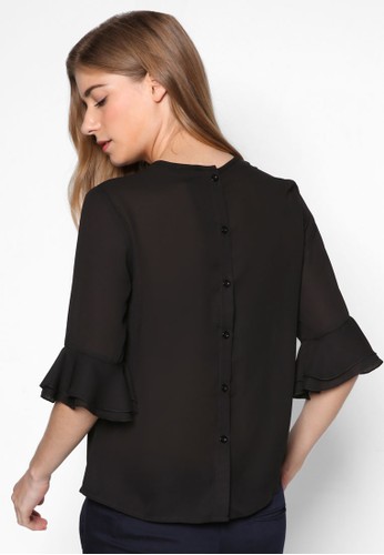 Essential Frill Sleeve Blouse