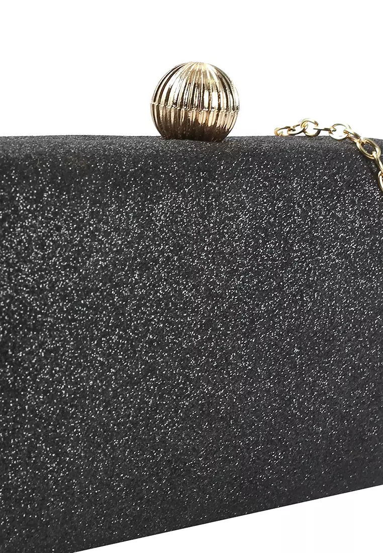 Red and black clutch on sale