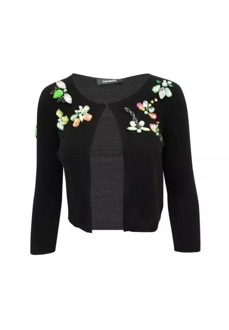 Black designer top sweater