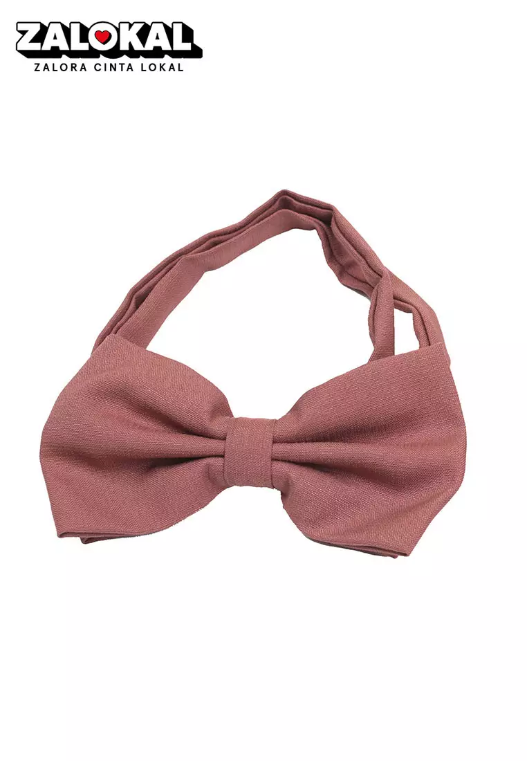 Dasi kupu Bowtie Dusty Pink A27
