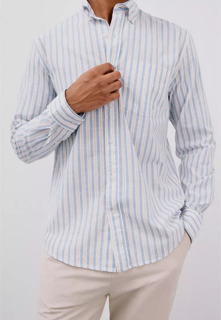 Flame striped shirt