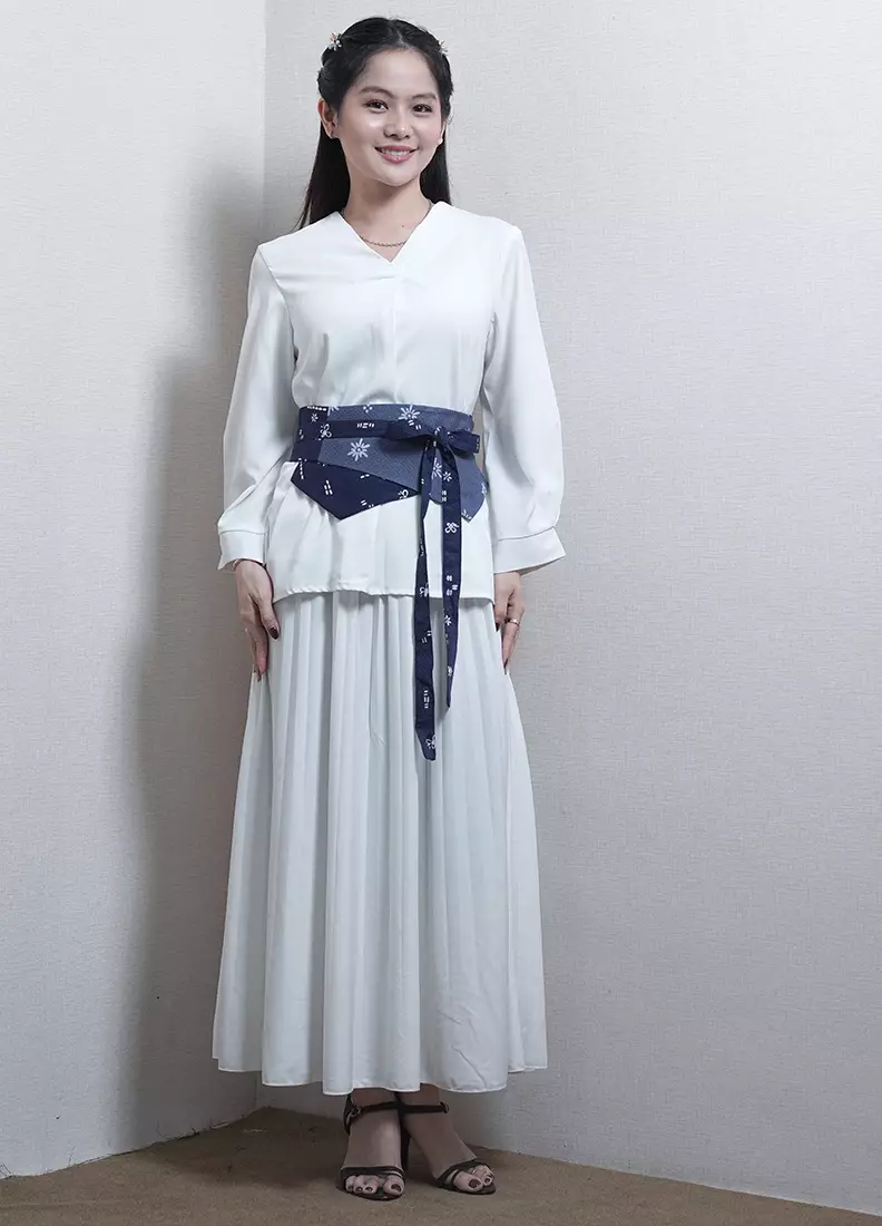 Obi Belt Corset Batik Wanita Spesial JFW Collection Binar ERENA MIX Katun Navy