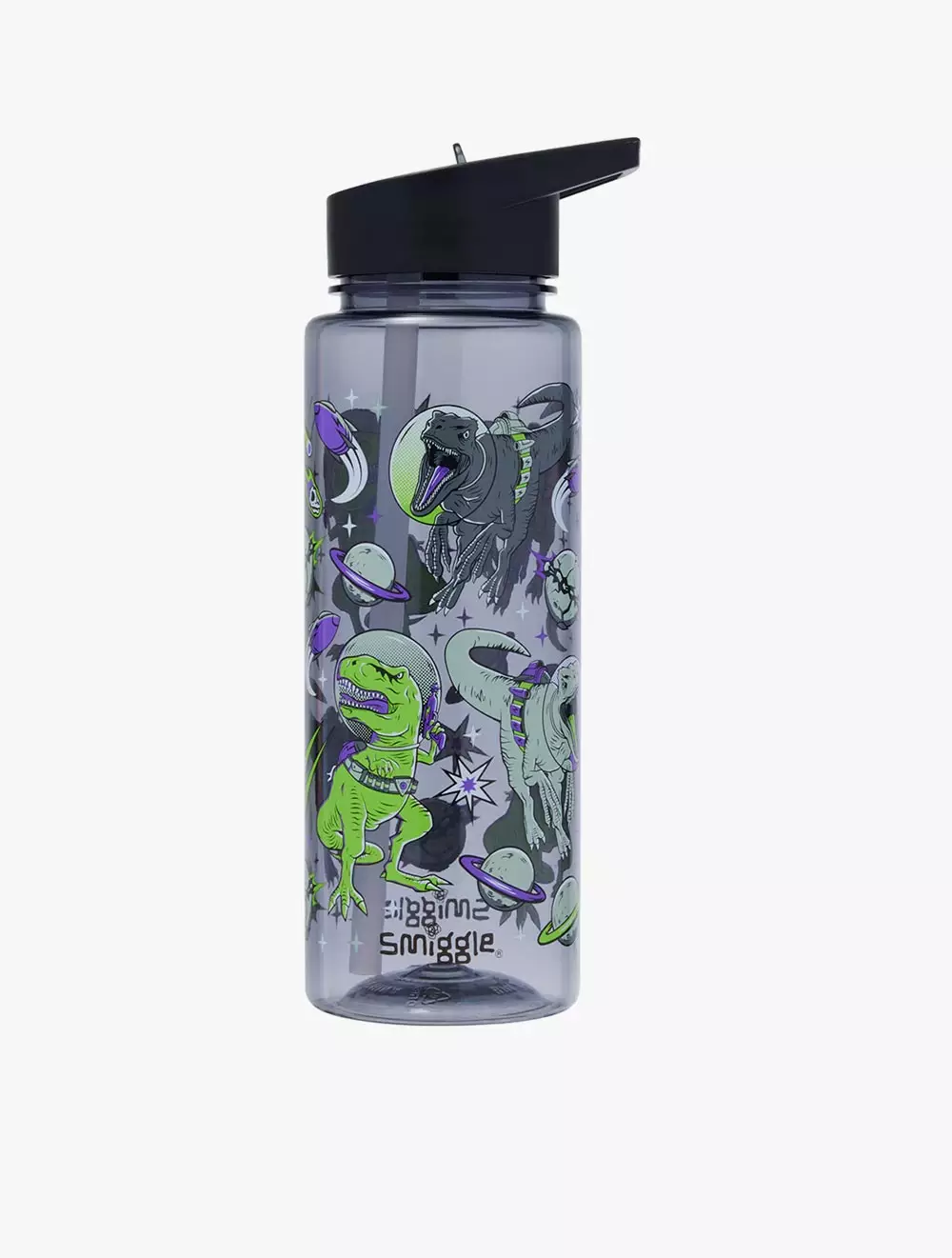 Smiggle Elements Spout Plastic Drink Bottle 740ML - IGL458001BLK