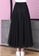 Twenty Eight Shoes black VANSA Mesh Pleated Skirt VCW-Sk958 589C4AA8889EC3GS_3
