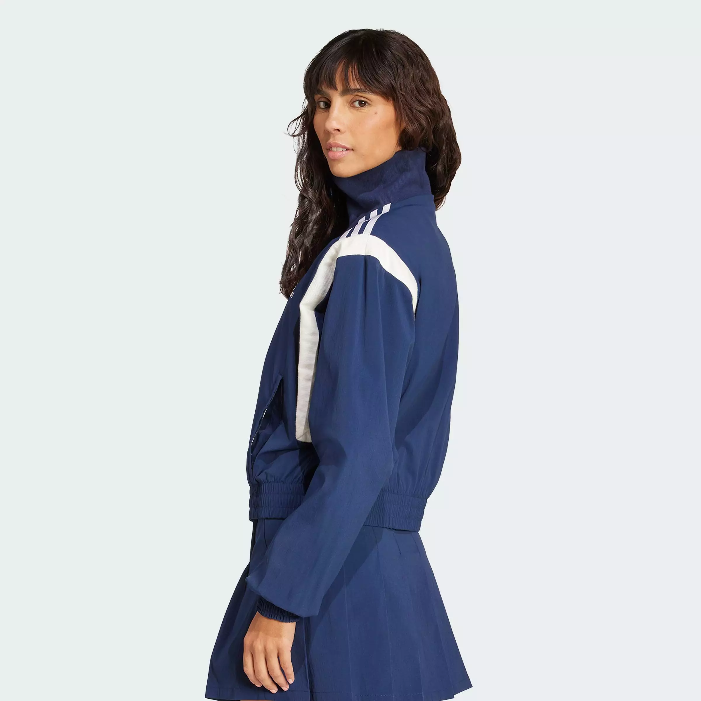 Lifestyle Mascotte Woven Tracksuit Jacket Women Blue JY2809