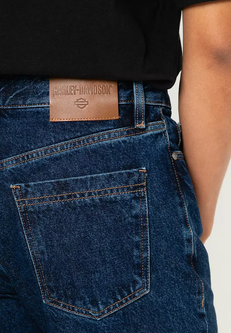 Men's Harley-Davidson Original Straight Jean - Dark Indigo Stone Wash