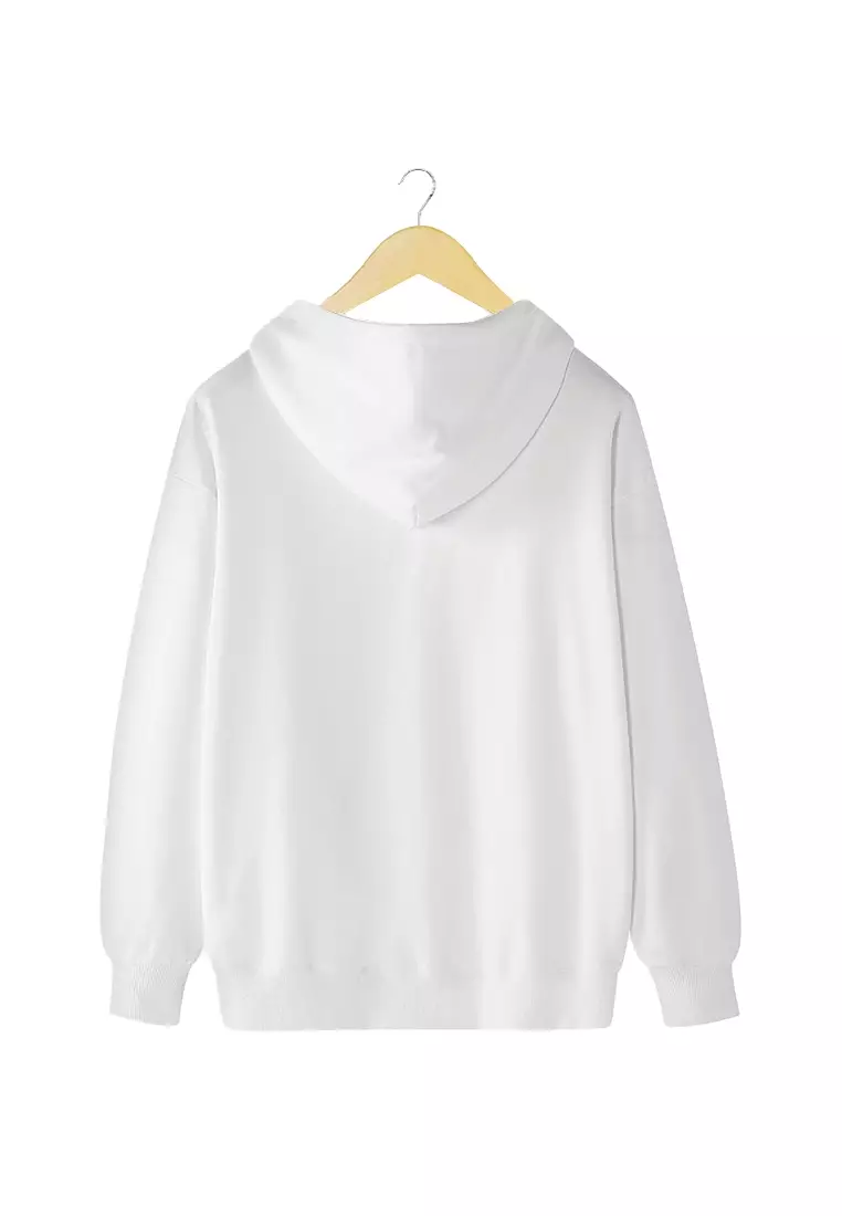 Ryusei Sweater Hoodie Pria Adventurous White
