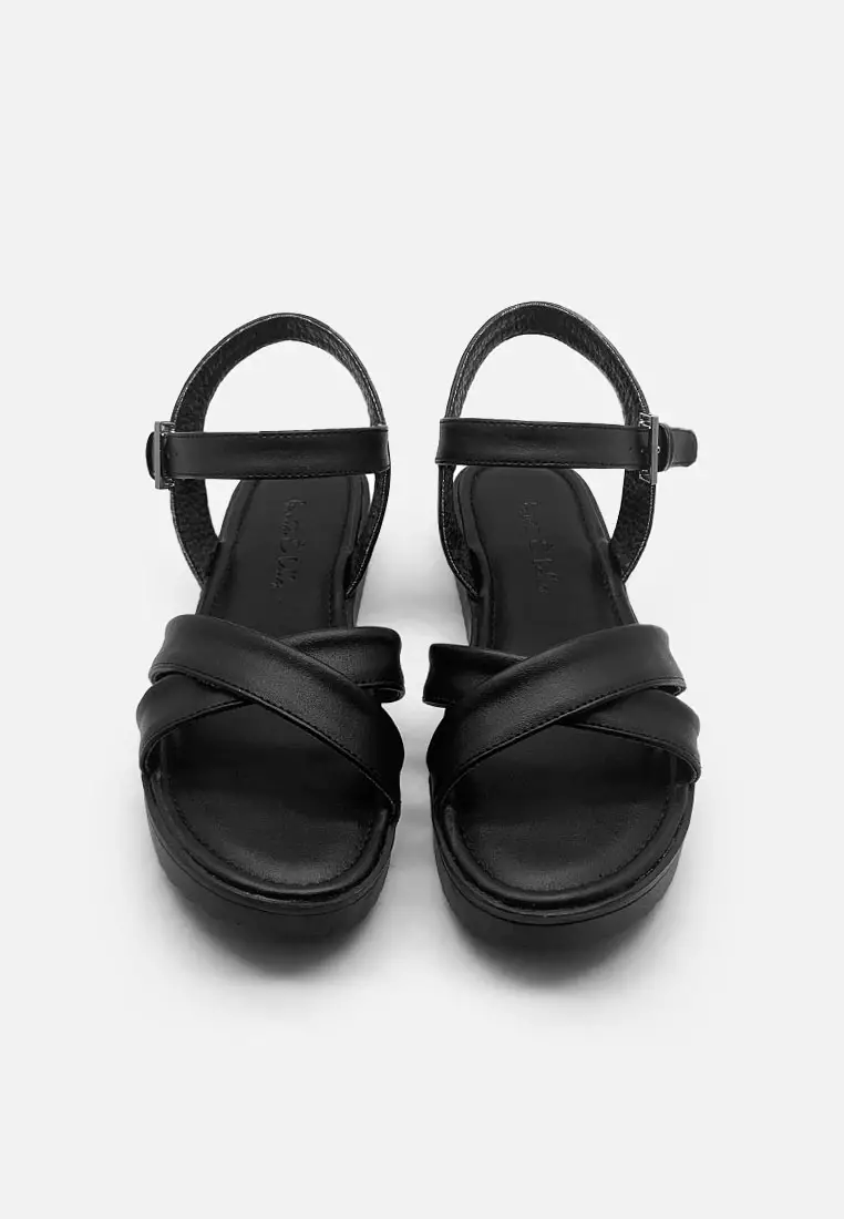 Chloe Double Strap Sandal Platform Wanita
