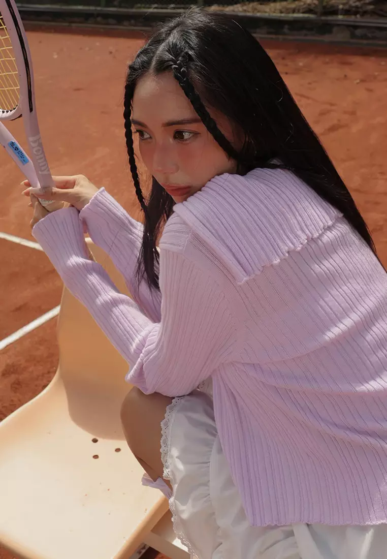 Sailor Collared Knitted Top