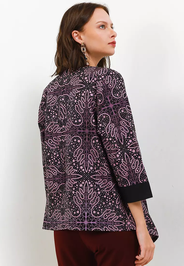 Edena Blouse Batik Katun Lengan Panjang 7/8