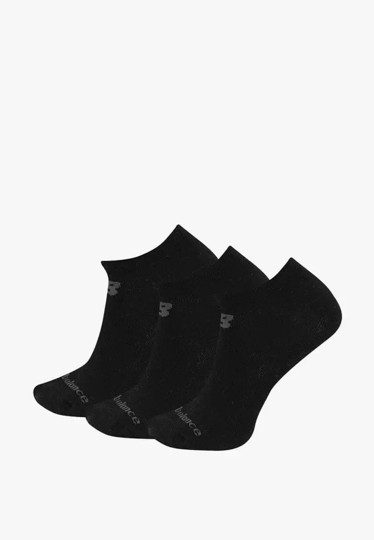 Buy New Balance Perf Cotton Flat Knit Sock No Show 3p Unisex Black 2024 ...