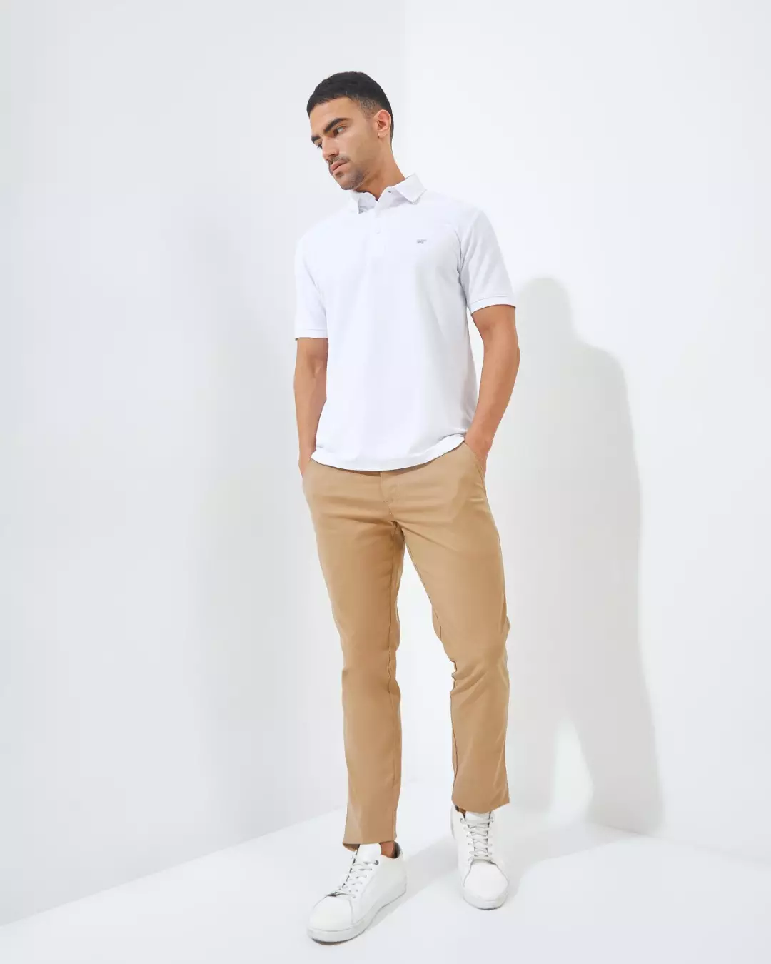 Jack Nicklaus Cairo Polo Shirt Pria Regular Fit Putih Colour White