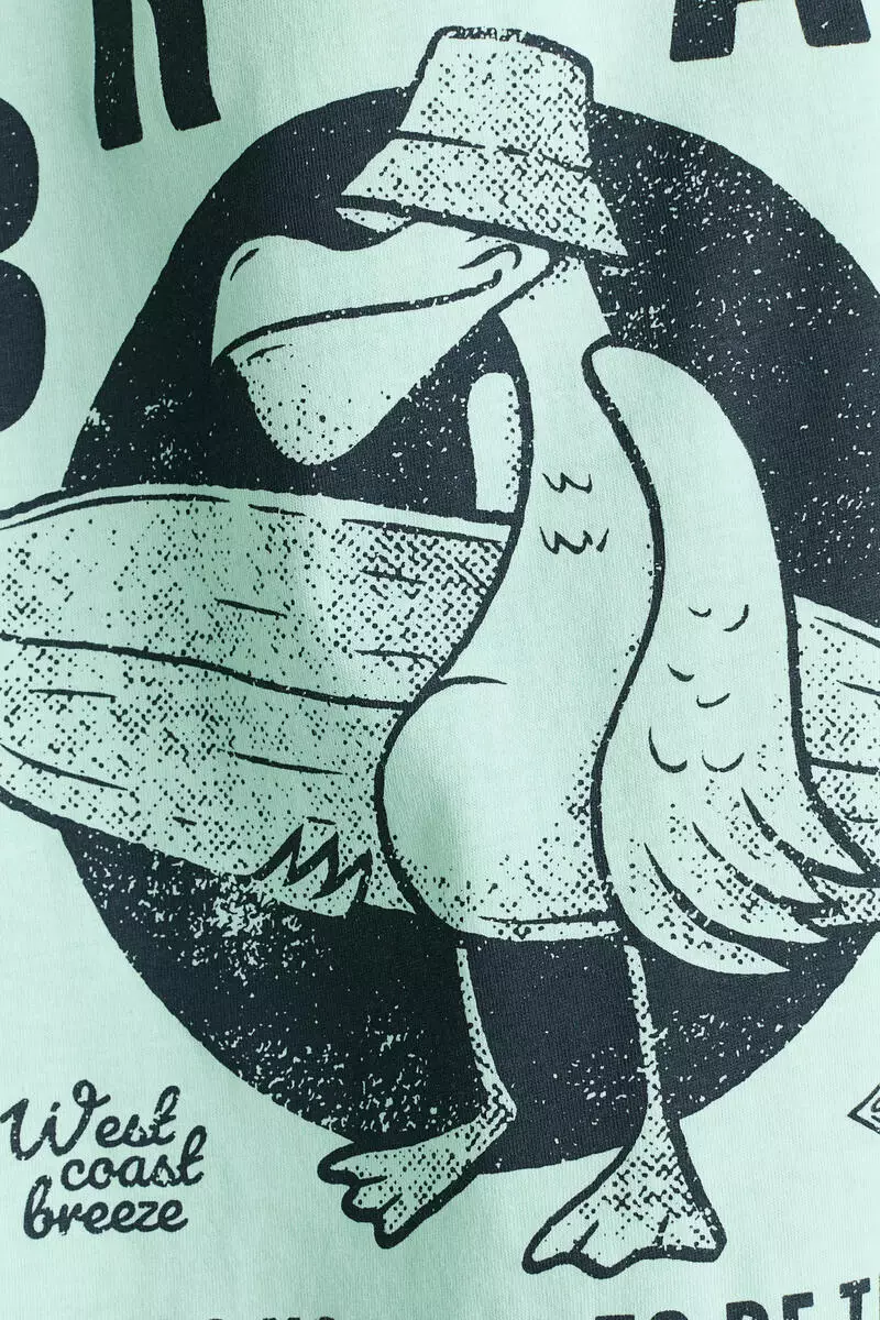 Printed cotton T-shirt