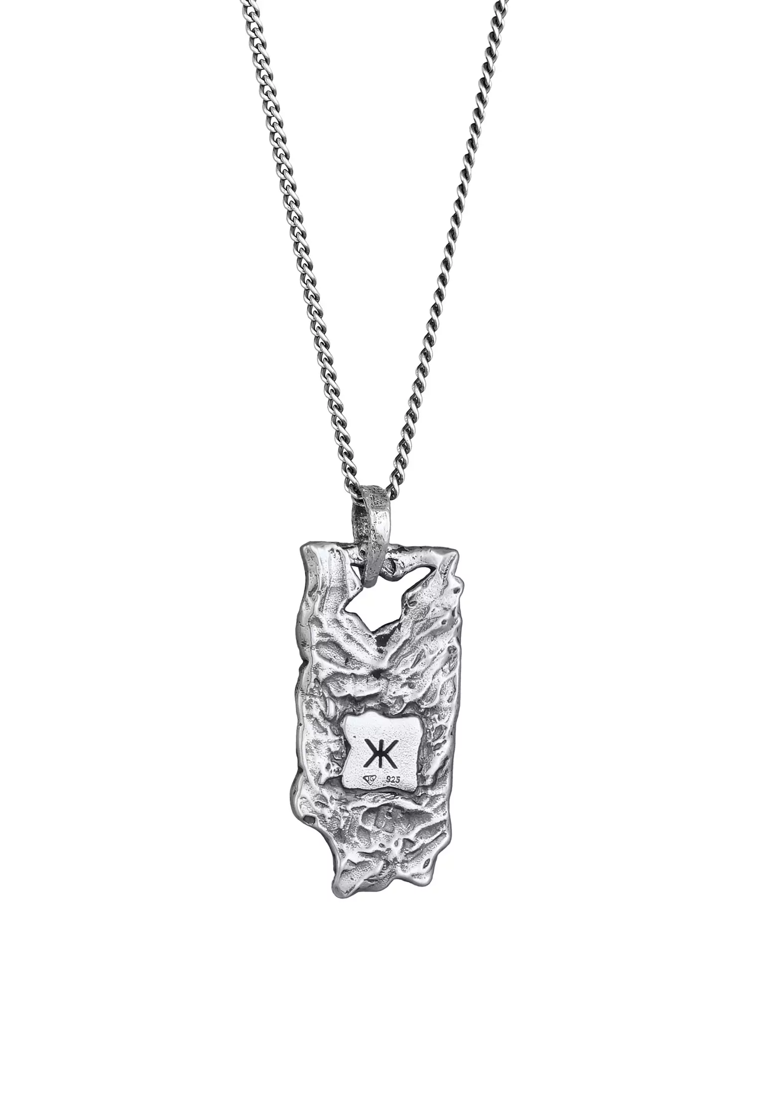 Necklace Rectangular Pendant Natural Look