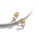 Glamorousky white Simple and Elegant Plated Rose Gold Flower Earrings with Yellow Cubic Zirconia 4C190ACA32F5AFGS_3