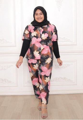 Tahlia black Piyama Tie Dye Tahlia One Set Pyjamas Rayon Motif E5C77AAFDF075DGS_1