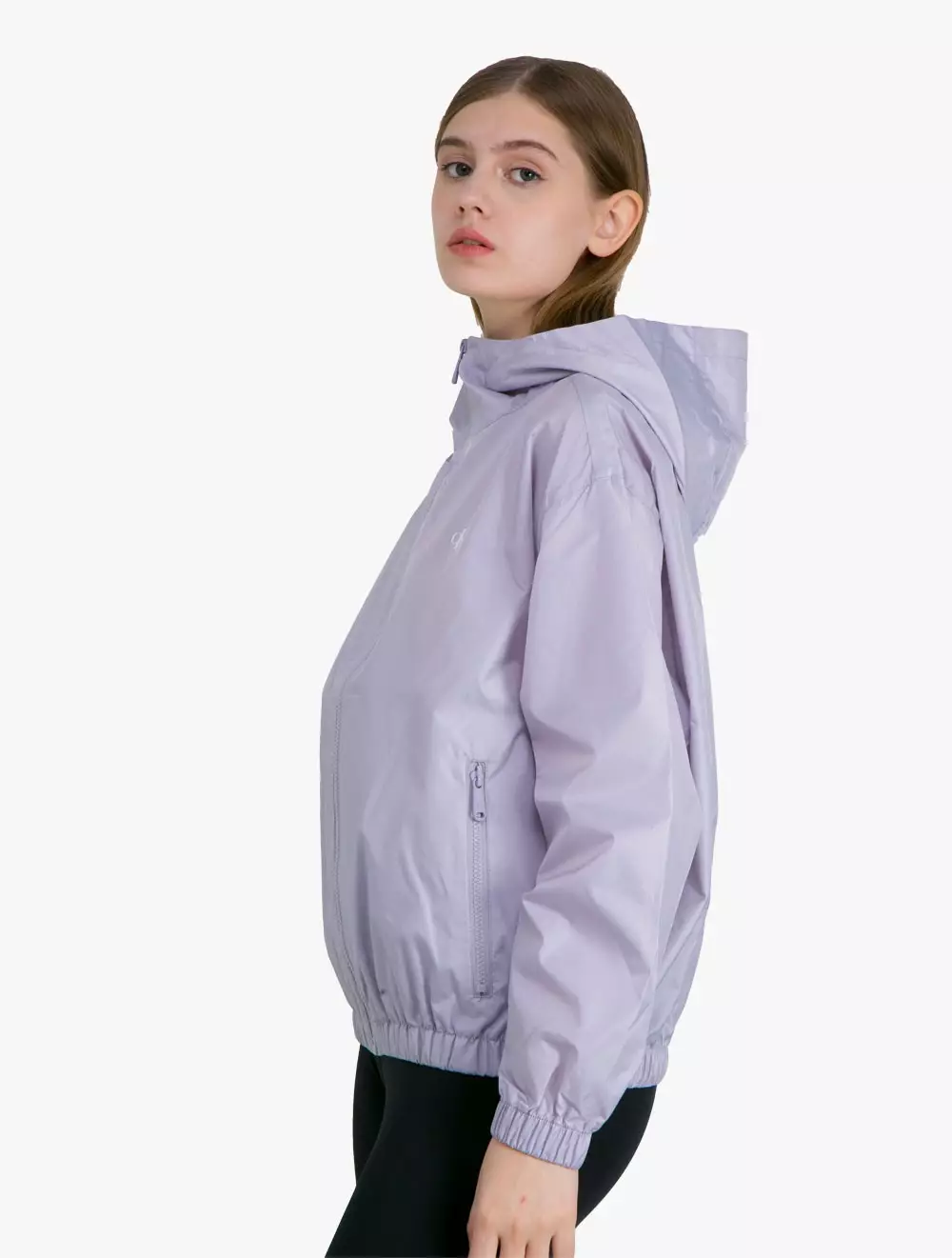 Calvin Klein Jeans - Hooded Relaxed Windbreaker - Purple - purple