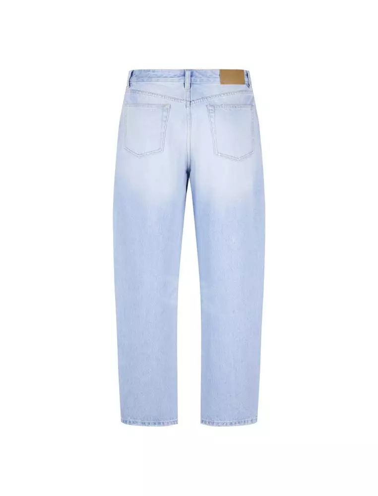 Fitted Denim Long Pants