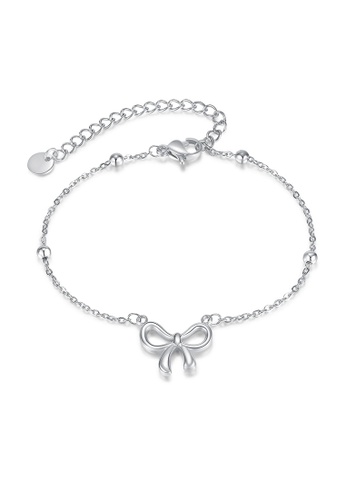 CELOVIS silver CELOVIS - Chloe Ribbon Pendant on Beads Chain Bracelet in Silver A3E51AC5B86144GS_1