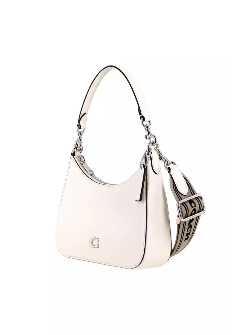 Hobo Crossbody Bag With Signature Canvas Cj842