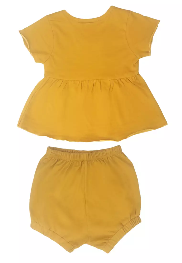 Two Mix - Setelan Anak Perempuan Bahan Kaos Katun Combed Usia 1-3 Tahun 4267